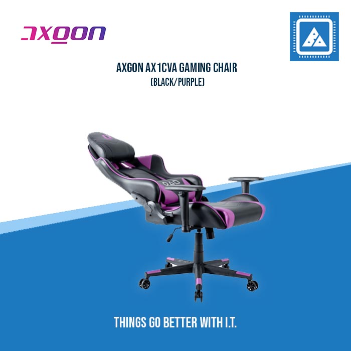 AXGON AX1CVA GAMING CHAIR (BLACK/PURPLE) AXGON AX1CVA GAMING CHAIR (BLACK/PURPLE)